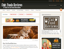 Tablet Screenshot of catfoodreviews.com